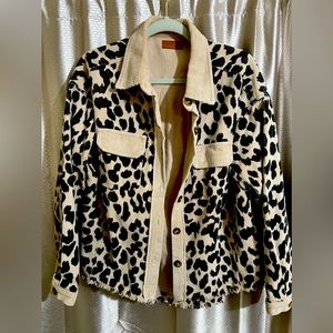 Umgee Leopard corduroy jacket